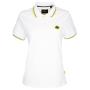 Woman's Polo - White. Standard fit, features.